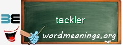 WordMeaning blackboard for tackler